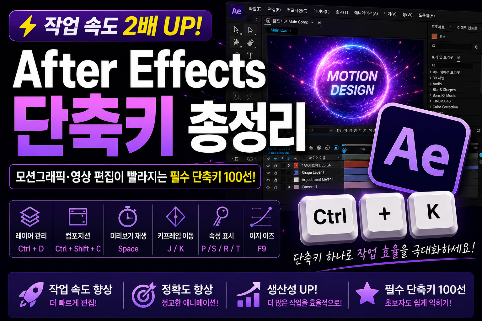 Adobe After Effects 단축키 모음